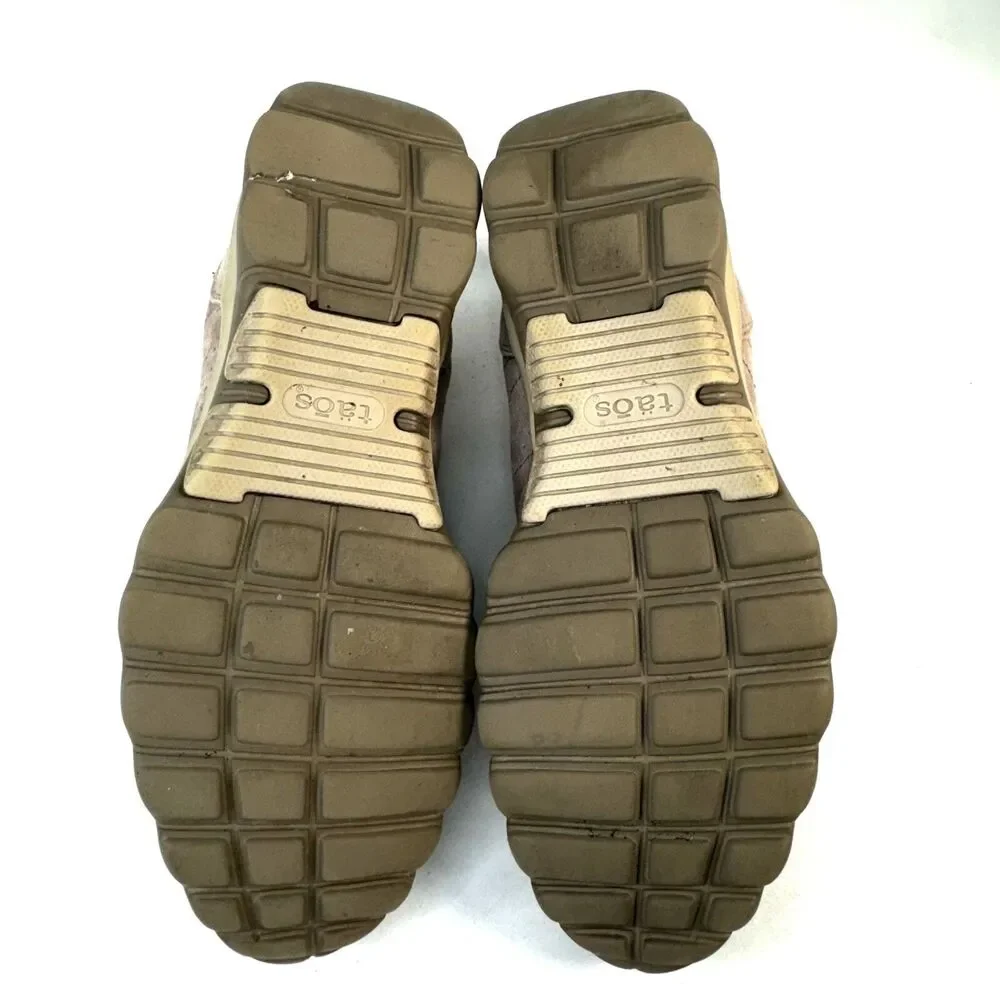 Taos Womens Lifestyle Tan Suede Comfort Cushioned Sneaker Shoes Size US 9.5